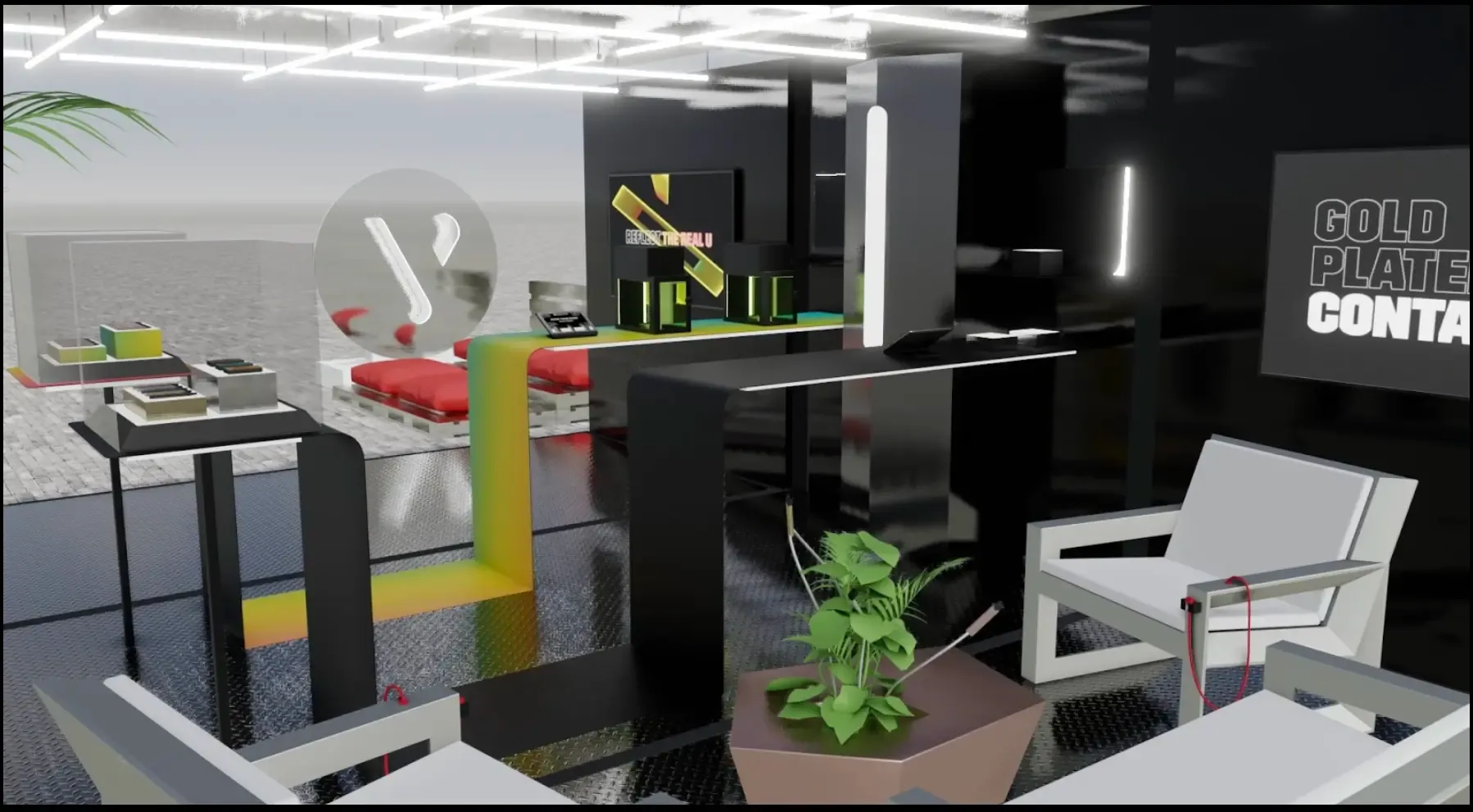Vuse 2021 festival activation interior