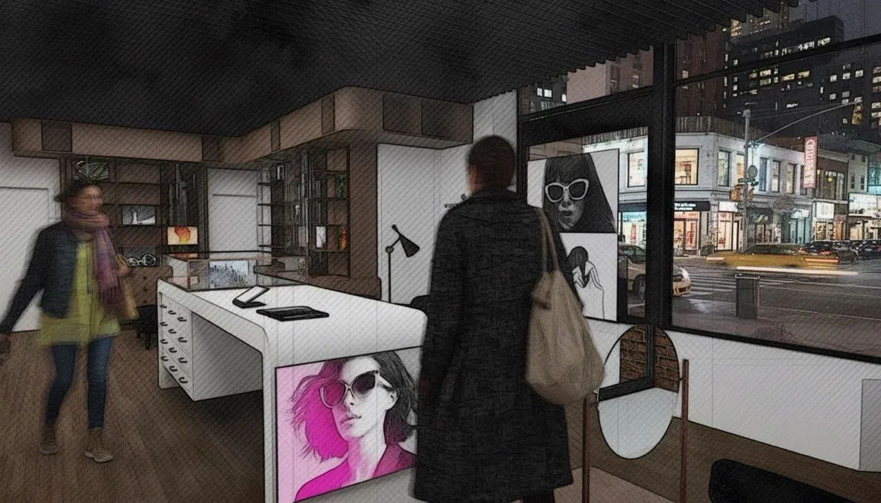 Morgenthal Frederics SoHo merchandising and browsing zone