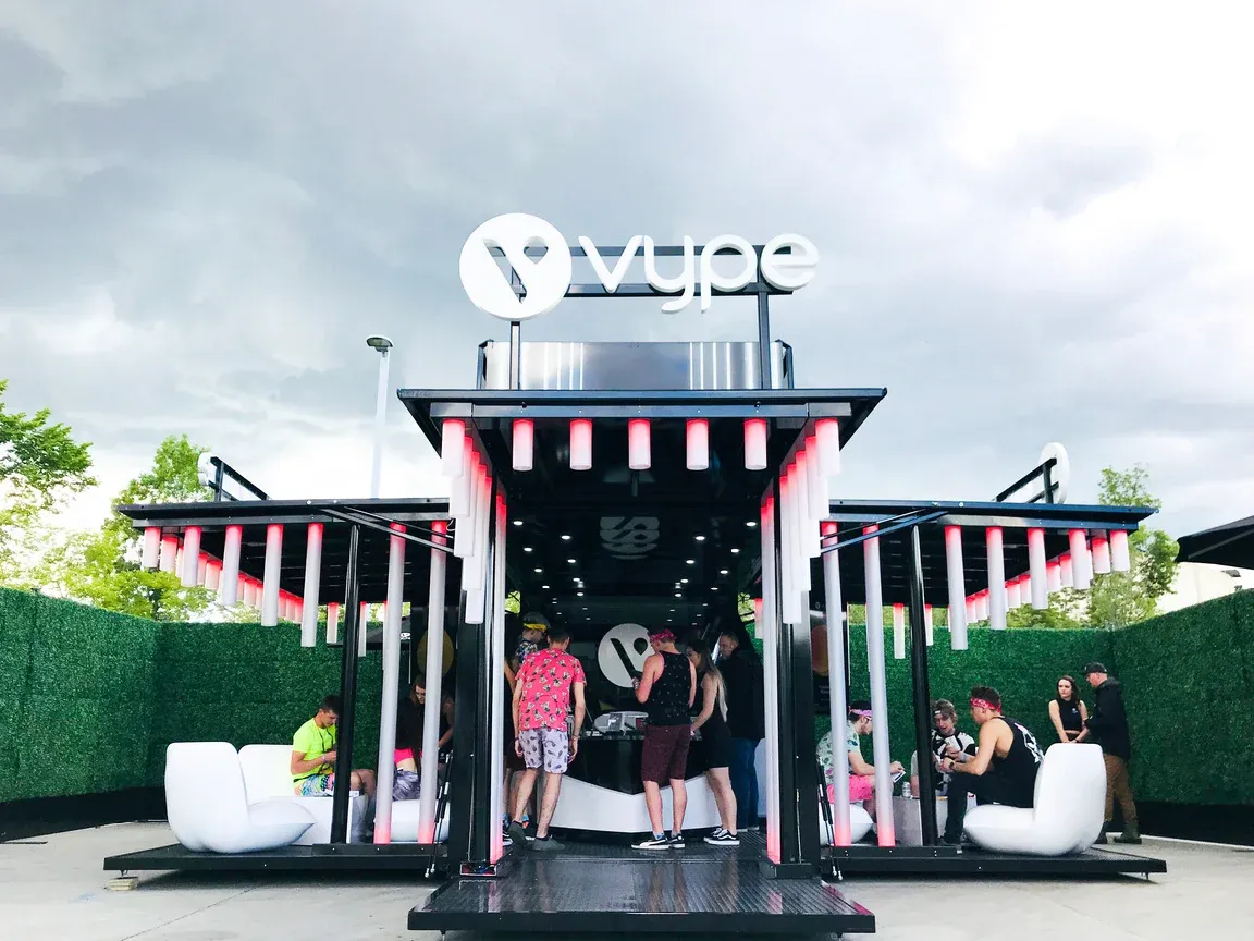 Vype festival activation, lighting detail