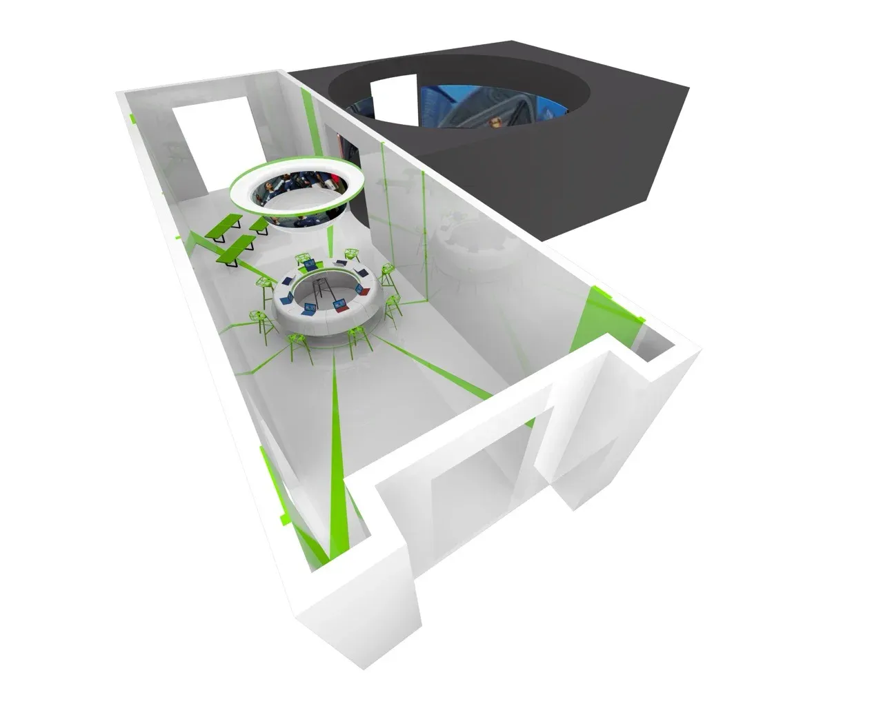 Xbox Innovation Lab, demo bay detail